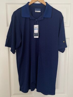 ⛳️ Jack Nicklaus Navy and Black Striped Polo Golf Shirt ⛳️
